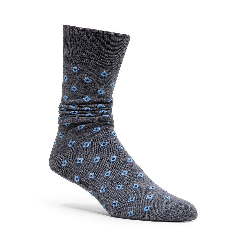 5PK MEN'S GREY/BLUE SOCKS