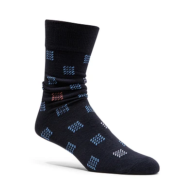 5PK MEN'S BLUE MULTI SOCKS