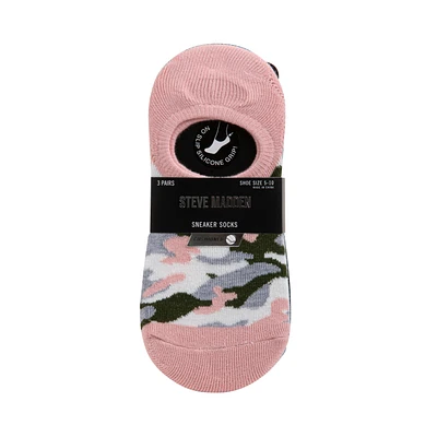 3PK WOMEN'S BLUSH MULTI SNEAKER SOCKS