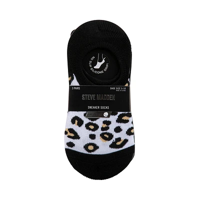 3PK WOMEN'S BLACK MULTI SNEAKER SOCKS