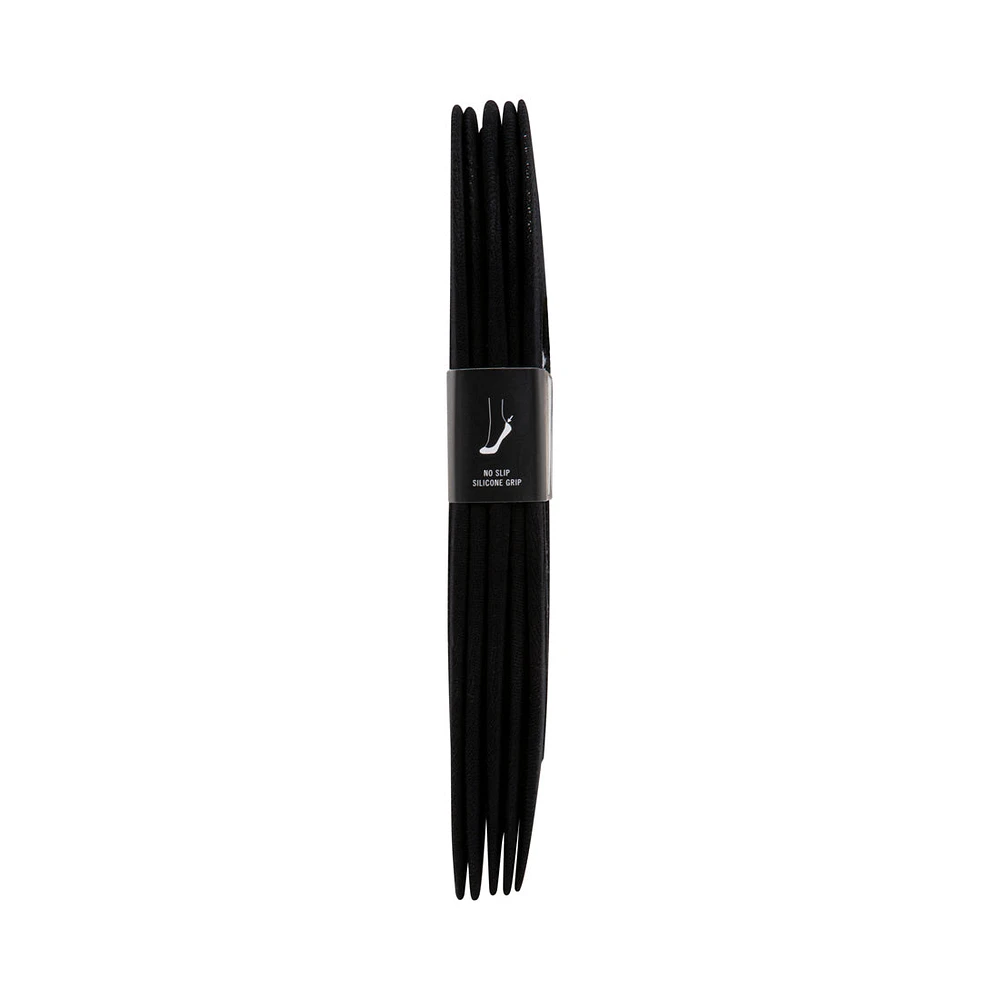 5PK WOMEN'S BLACK FOOT LINERS