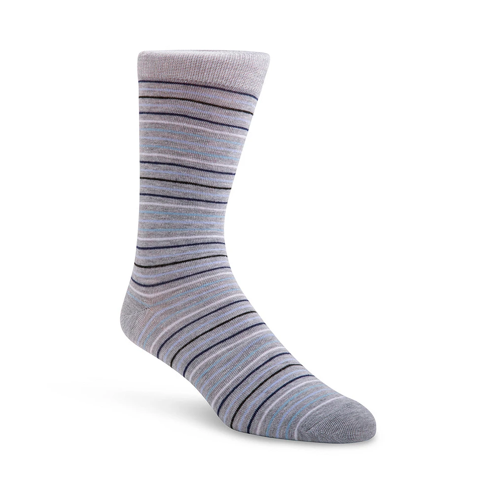 5PK MEN'S BLACK MULTI SOCKS
