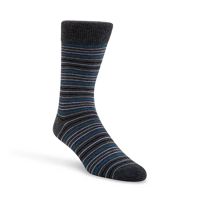 5PK MEN'S GREY MULTI SOCKS