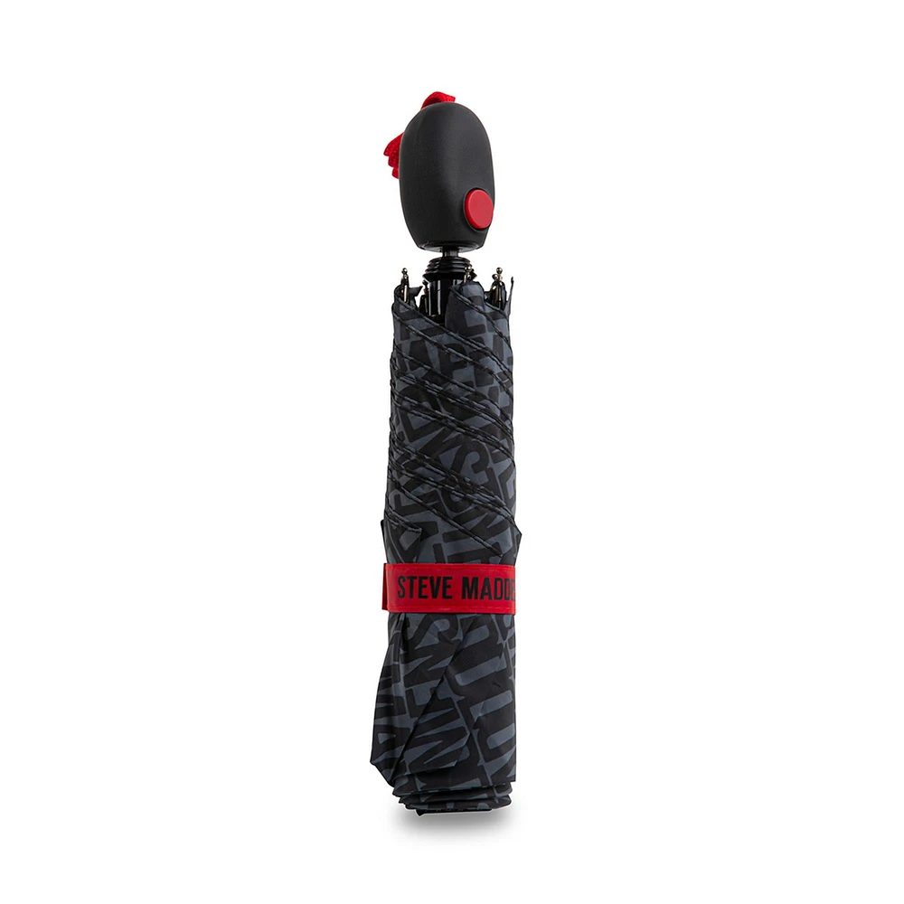 BLACK LOGO UMBRELLA