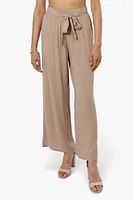 INC International Company Solid Belted Palazzo Pants