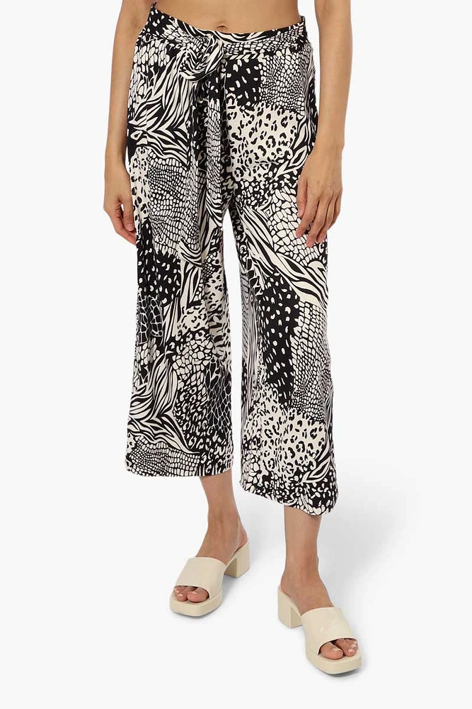 International INC Company Patterned Wide Leg Pants