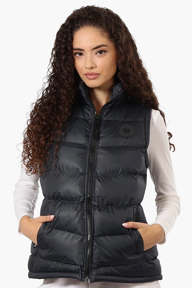 Super Triple Goose Grid Pattern Bubble Vest