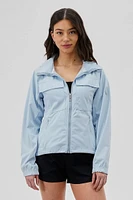 Canada Weather Gear Hooded 4 Pocket Zip Up Lightweight Jacket