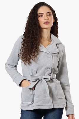 Fahrenheit Sherpa Lined Double Breasted Lightweight Jacket