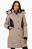 Canada Weather Gear Vegan Leather Insert Parka Jacket