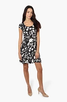 International INC Company Floral Cap Sleeve Day Dress