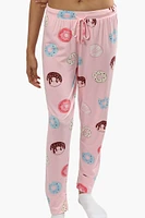 Cuddly Canuckies Donut Print Pajama Pants