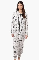 Cuddly Canuckies Hooded Star Pattern Onesie