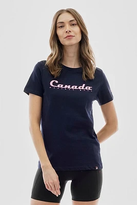 Canada Weather Gear Chest Logo Print Tee