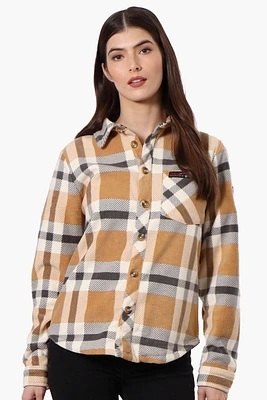 Canada Weather Gear Fleece Plaid Button Up Shirt