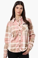 Canada Weather Gear Fleece Plaid Button Up Shirt