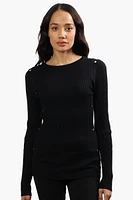 Limite Ribbed Crewneck Pullover Sweater