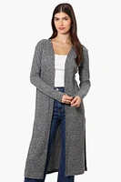 International INC Company Long Sleeve Side Slit Wrap Cardigan
