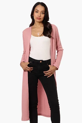 International INC Company Long Sleeve Side Slit Wrap Cardigan