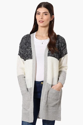 Majora 3 Stripe Open Wrap Cardigan