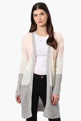 Majora 3 Stripe Open Wrap Cardigan