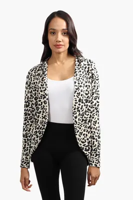 Majora Leopard Print Long Sleeve Cardigan