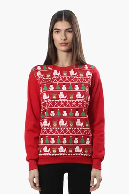 Ugly Christmas Sweater Festive Print Christmas Sweater