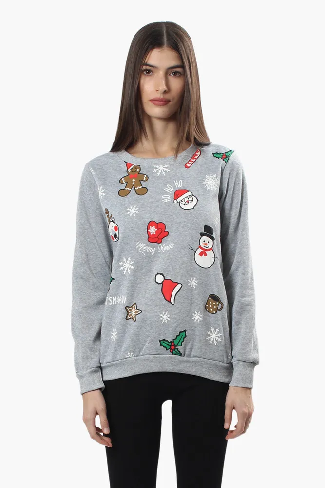 Ugly Christmas Sweater Festive Print Christmas Sweater