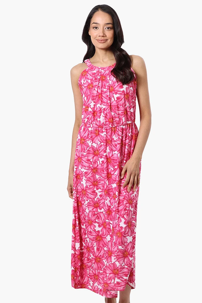 International INC Company Floral Sleeveless Halter Neck Maxi Dress