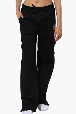 Fahrenheit Fleece Tie Waist Cargo Sweatpants