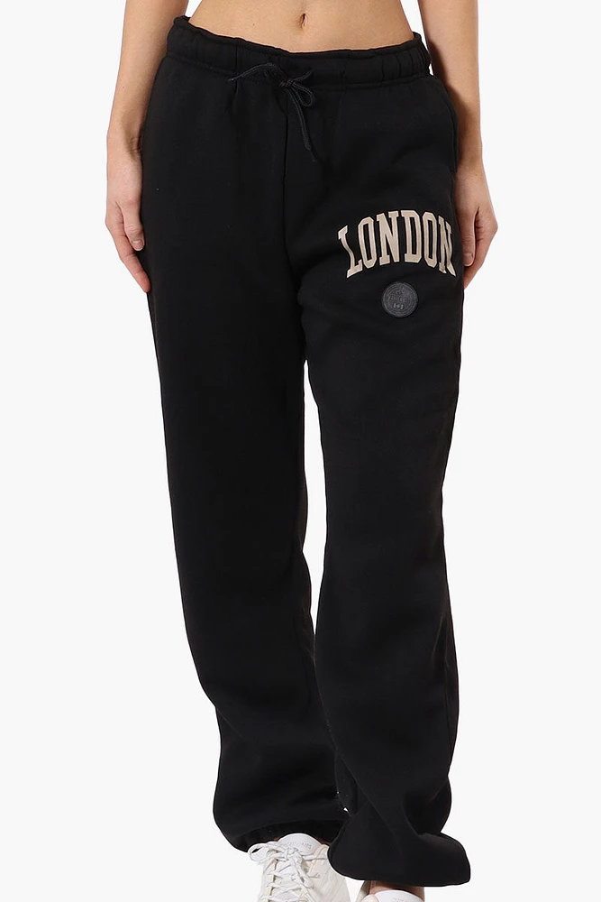 Fahrenheit London Print Fleece Joggers