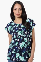 Beechers Brook Floral Cap Sleeve Tee