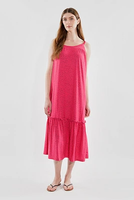 Beechers Brook Patterned Tiered Midi Dress