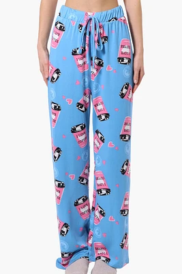 Canada Weather Gear Coffee Pattern Wide Leg Pajama Pants