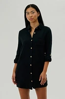 Impress Button Up Day Dress