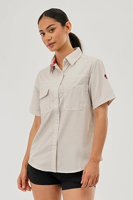 Canada Weather Gear Short Sleeve Button Up Utility Shirt