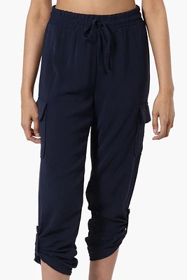 Urbanology Tie Waist Cargo Pocket Pants