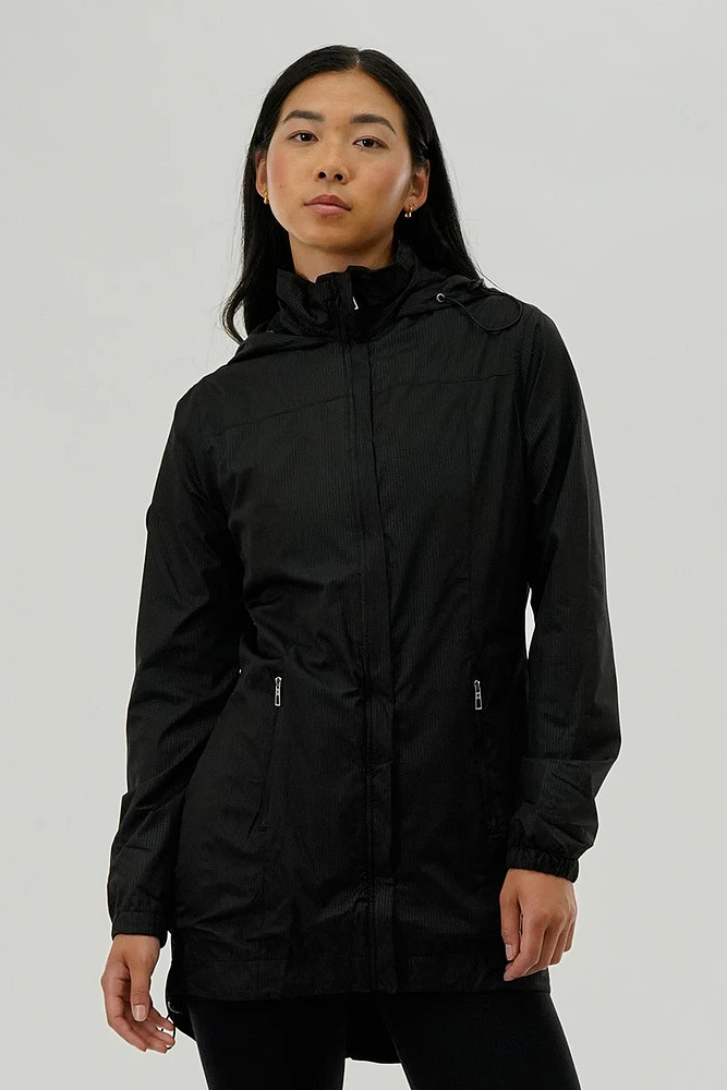 Canada Weather Gear Long Hooded Lightweight Jacket