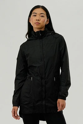 Canada Weather Gear Long Hooded Lightweight Jacket