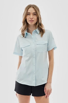 Canada Weather Gear Button Up Short Sleeve Shirt