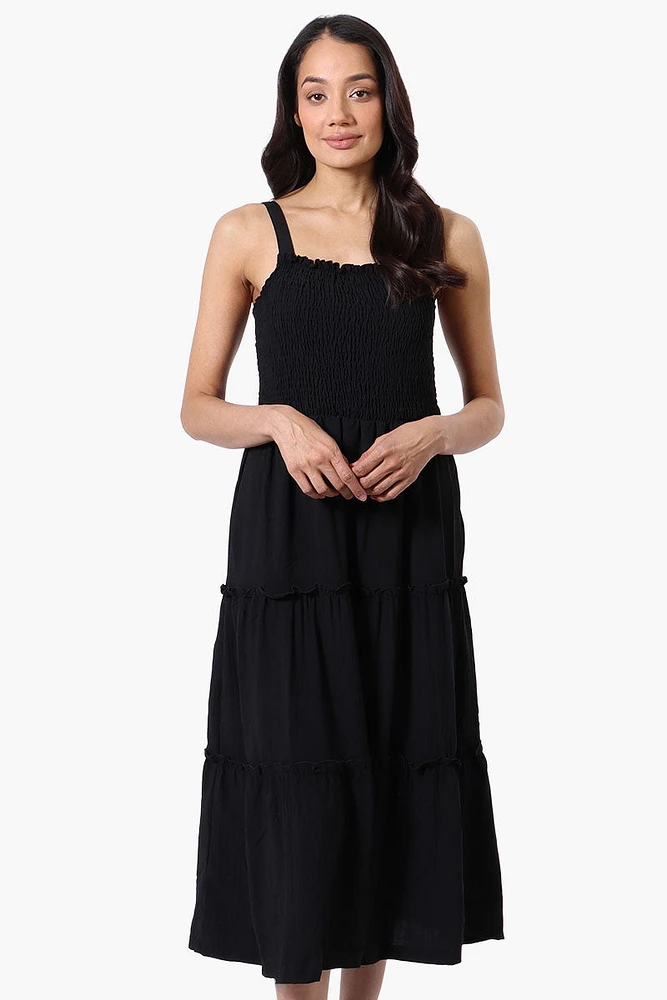 Urbanology Smocked Tiered Maxi Dress