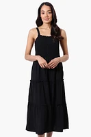 Urbanology Smocked Tiered Maxi Dress