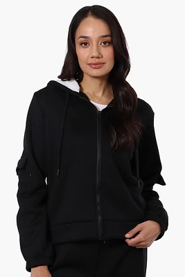 Fahrenheit Sherpa Lined Hood Zip Up Hoodie