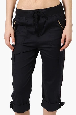 Canada Weather Gear Tie Waist Cargo Capris