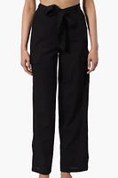 Helium Belted Linen Cargo Pants