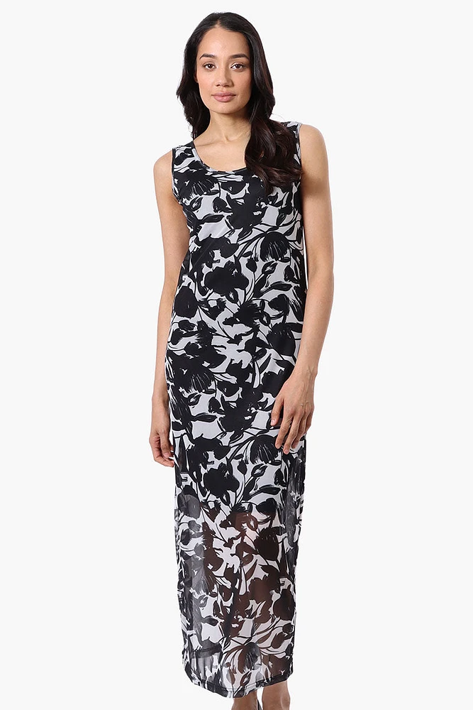 Stylexchange Floral Sheer Maxi Dress