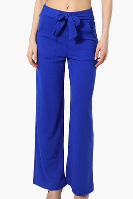 Majora Solid Large Pocket Belted Pants
