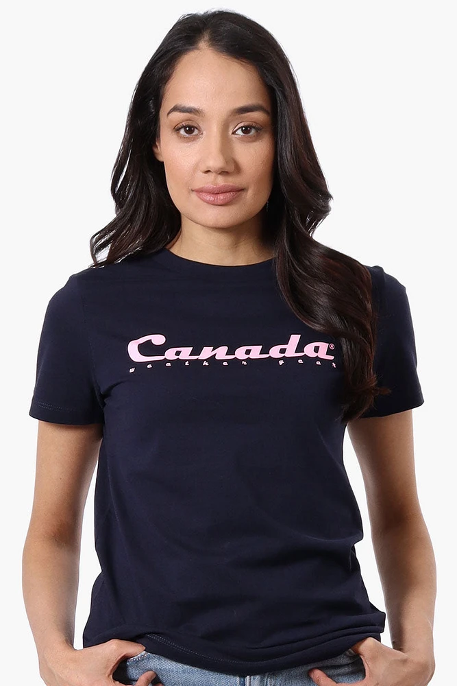 Canada Weather Gear Chest Logo Print Tee
