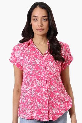 Majora Floral Camp Collar Button Up Shirt