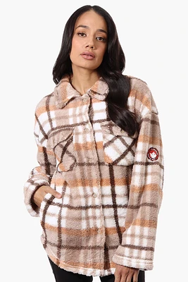 Canada Weather Gear Plush Plaid Lightweight Jacket